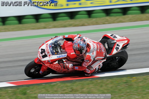 2010-06-26 Misano 4248 Carro - Superbike - Free Practice - Noriyuki Haga - Ducati 1098R